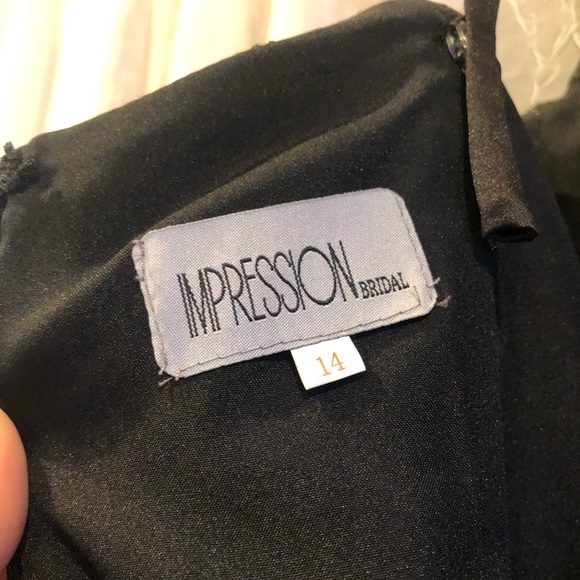 Black Satin Gown - Picture 3 of 8